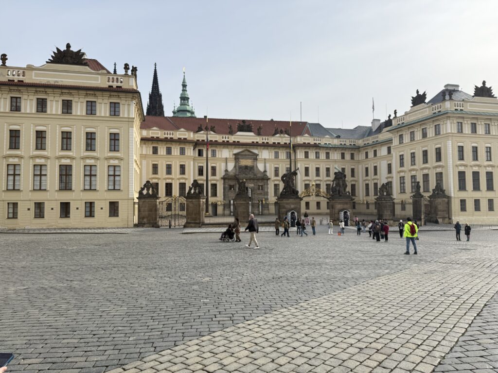 Main castle entrance, now used as tourist exit.